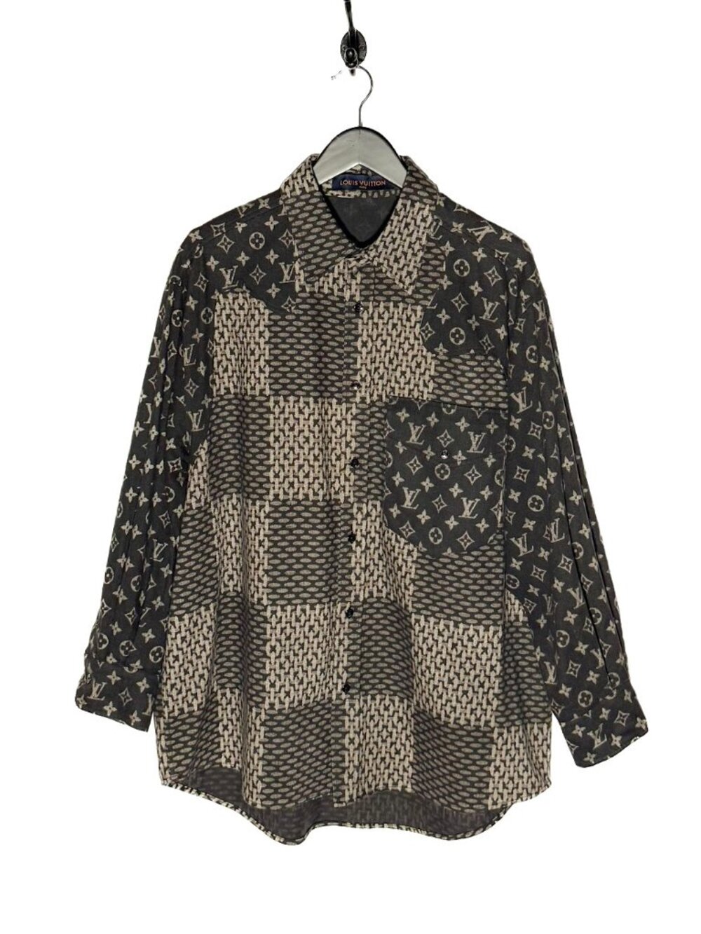 Louis Vuitton x Nigo 2022 Giant Damier Monogram Flannel Shirt